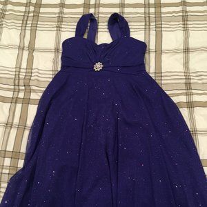 Purple Sparkly Dress - Girl - Sz L